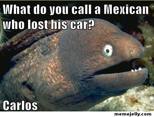 Posted at 4:31 PM Permalink ∞ Tags: car eel jokes mexican funny memes