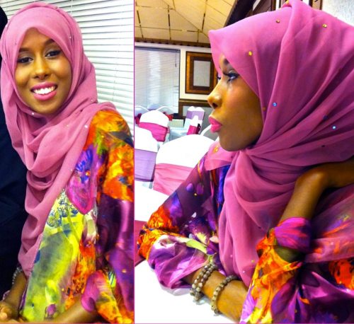cute dress fashion girl hijab hijabi makeup somali wedding
