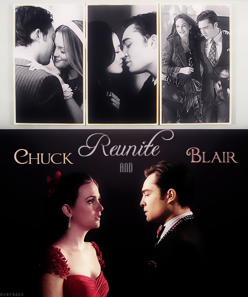 rubybass:  Last Monday we trended not only “Save Chuck and Blair” but also “Blair Bass” &amp; “Save Chuck and Blair Bass” worldwide! With your help we can do this again next Monday. Show your support for Chuck and Blair on Twitter starting 7:45PM EST (12:45AM GMT), let’s trend REUNITE Chuck and Blair [use spaces, not hashtags] &amp; include them in your tweets e.g. “Reunite Chuck and Blair! Preferably for more than 5 minutes! We know you can do it, @GGWriters!” Stay positive, have fun, follow @savechuckblair (savechuckandblair on Tumblr) and live-tweet the new episode with us! 