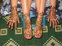 Bodde sommaren 2009 i Marocko, Henna