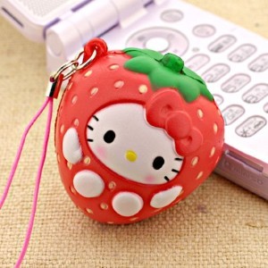 Hello kitty strawberry squishy - This is such a cute accessory! X3
