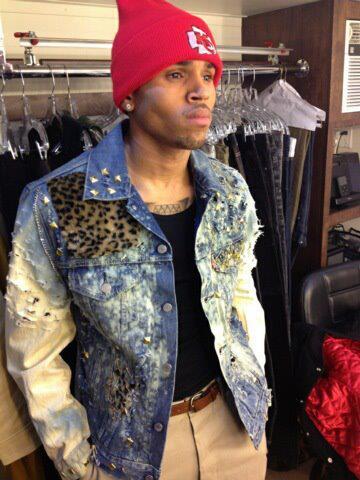 Chris Browntyga on Chris Brown Rockin A Fresh Jae Jean Jacket   Reblog  If U Feelin Itwww
