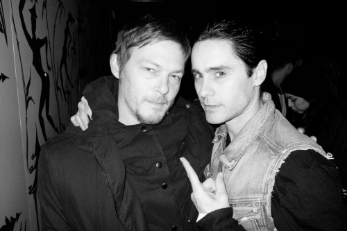 Norman Reedus and Jared Leto at Le Baron.