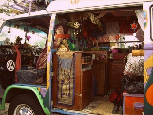  hippie van hippie bus hippies VW Volkswagen hippies driving 735 notes
