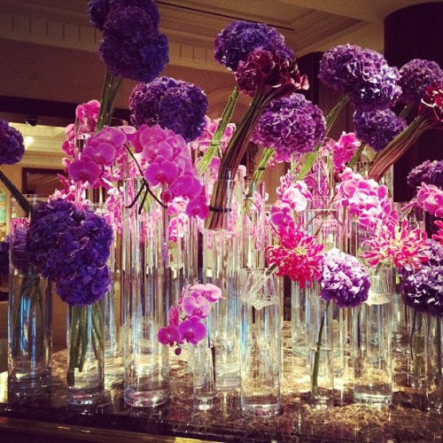 Flower display at the Ritz! (Taken with instagram)