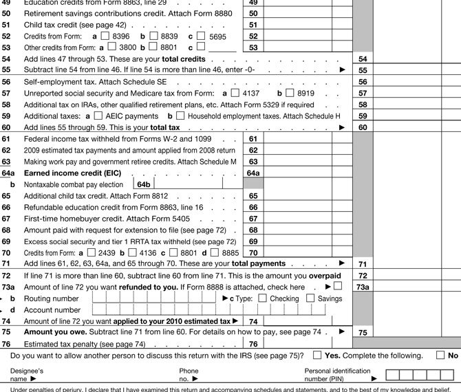 Income Tax Form