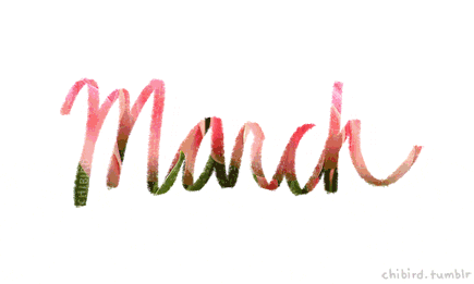 Have a lovely March you guys~ Used a color pencil preset on photoshop to write it out. ^^
photo cred: 1 2 3 4