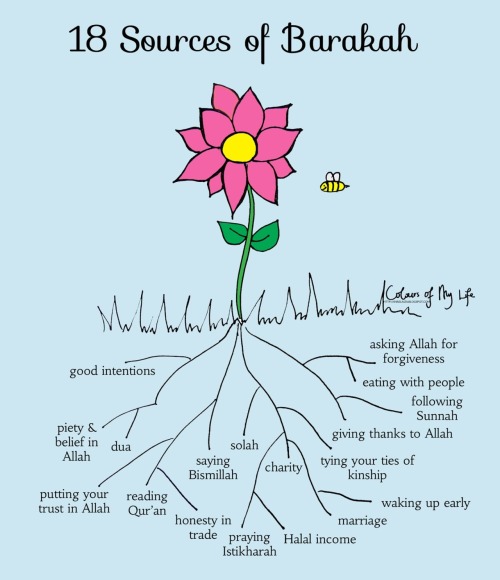 18 sources of Barakah.