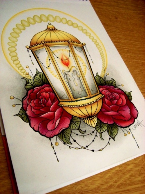 tattoome:

Lantern #Tattoo design by Sophie Adamson of Art and Soul Tattoo, Plymouth, UK
