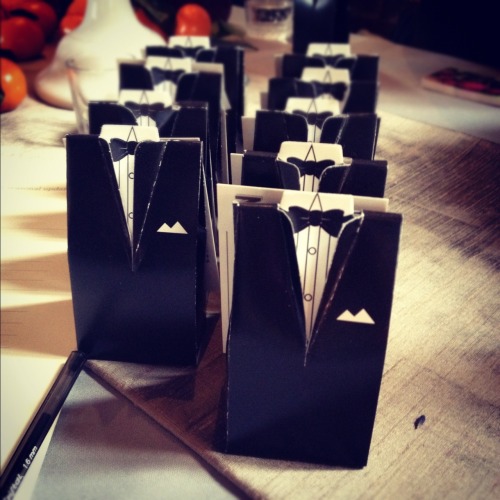 Love these TUX Wedding Favors posted 06 March 2012 