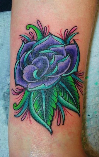 My pretty flower done in amazing color by Cornbread Pigment Tattoo in New 