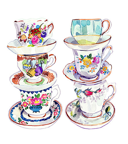vulticulus:

Vintage Teacup Collection (by holly exley)
