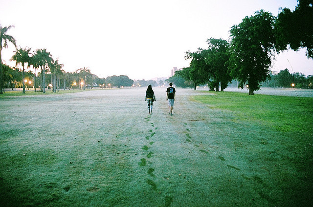 0ut-fitted:

first ones on the golf course, 6am by JOLIE MA on Flickr.
