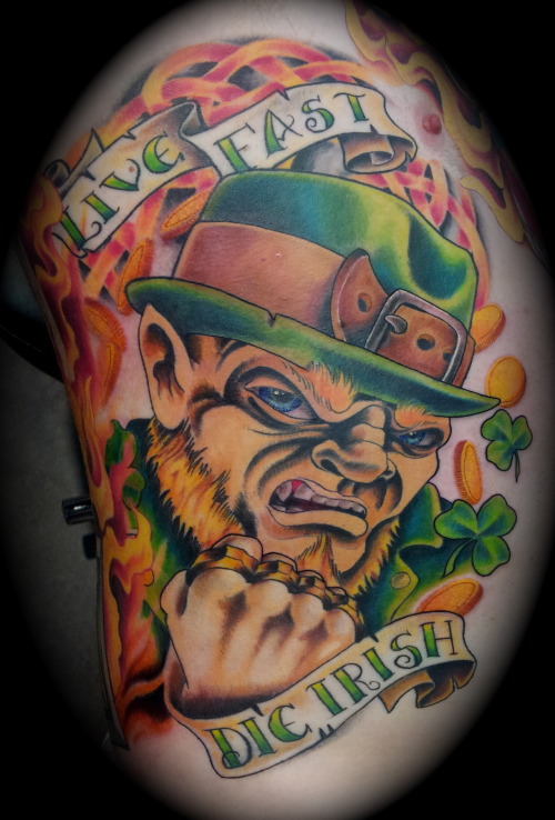 leprechaun tattoo done by