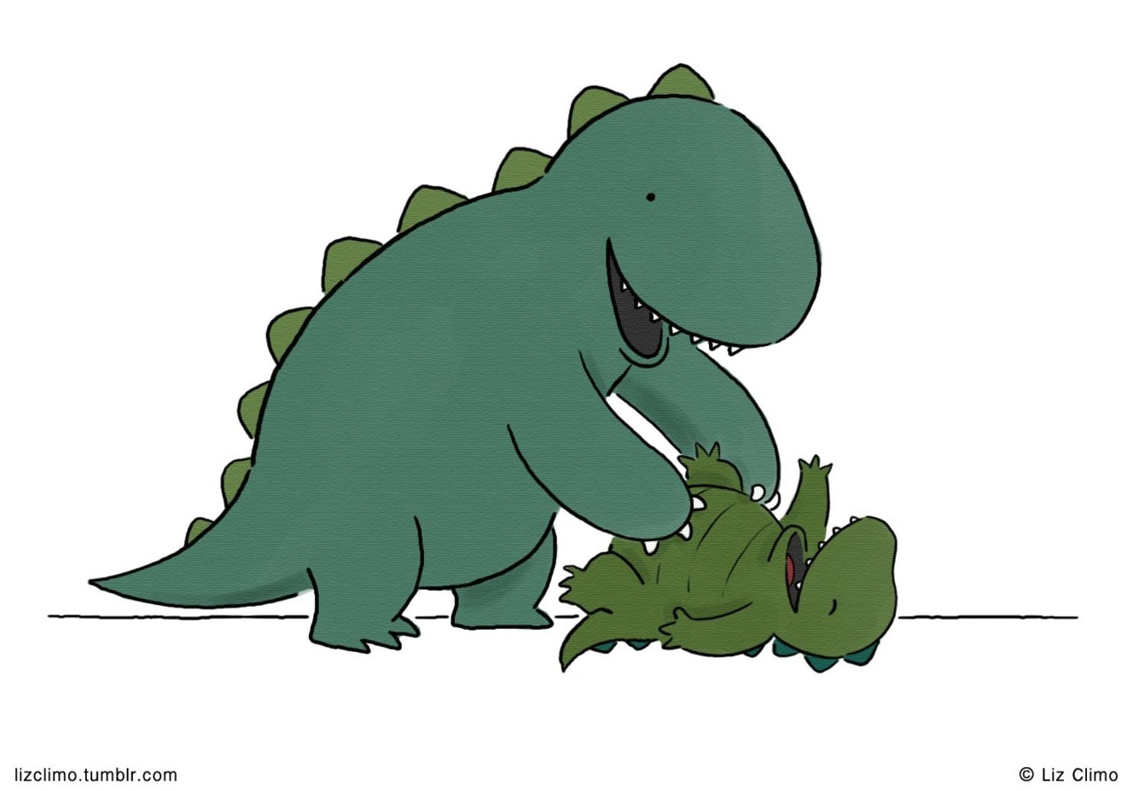 Here comes the tickle monster 
© Liz Climo