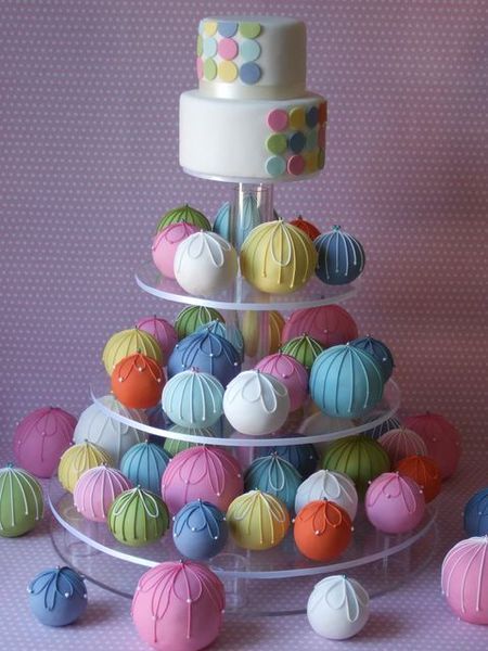 The new cupcake wedding cake drumroll CAKE POP wedding cake