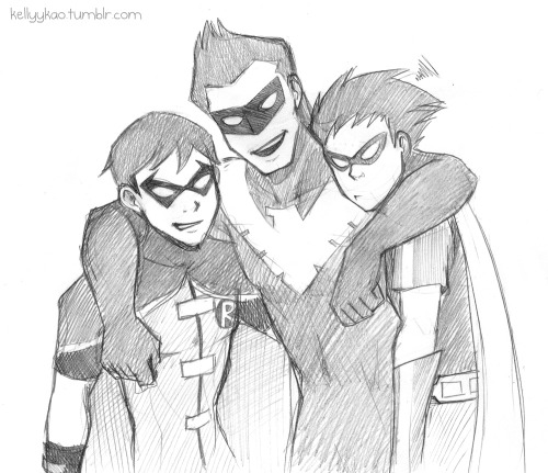 kellyykao:


Anonymous asked you: Young Justice or Teen Titans!!

 
Dick Grayson will always be my fav in any show!! I even threw in Nightwing from Batman the New Animated Series for fun :)
