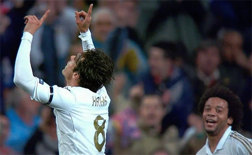 Kaká celebrating this beauty of a goal he scored vs. APOEL Nicosia.Marcelo, you sunshine!
Real Madrid vs. APOEL Nicosoa 5:2, 04.04.2012