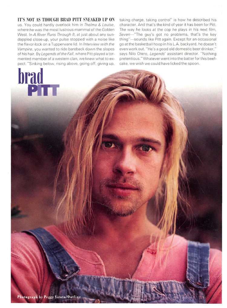 Brad Pitt 90s Hair