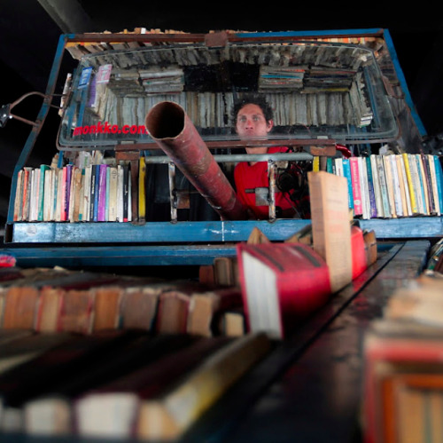 (via Weapon of Mass Instruction, An Art Car Tank That Gives Out Books)