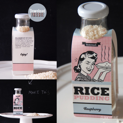 Also nice as a wedding favor Recipe howto and free printable 