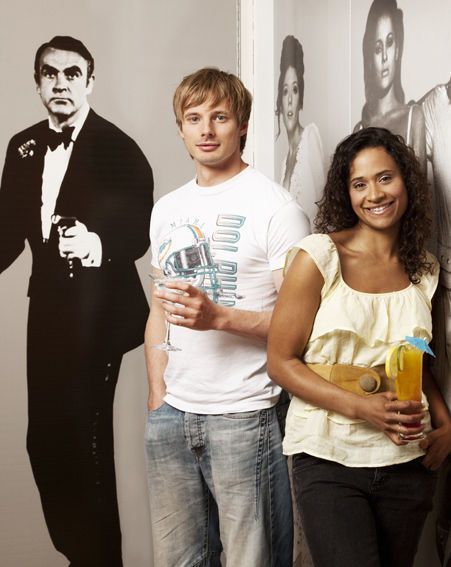 Brdley James and Angel Coulby