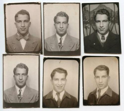 photobooths:

photographicarcadia: The same man - four different days - c.1940s
