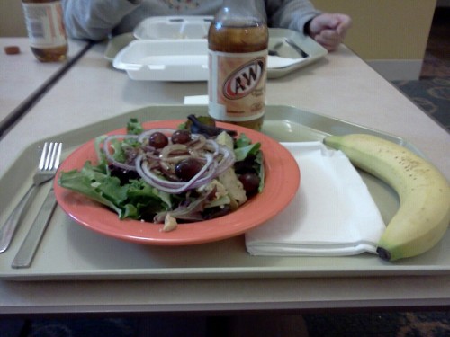 Lunch at the hospital.