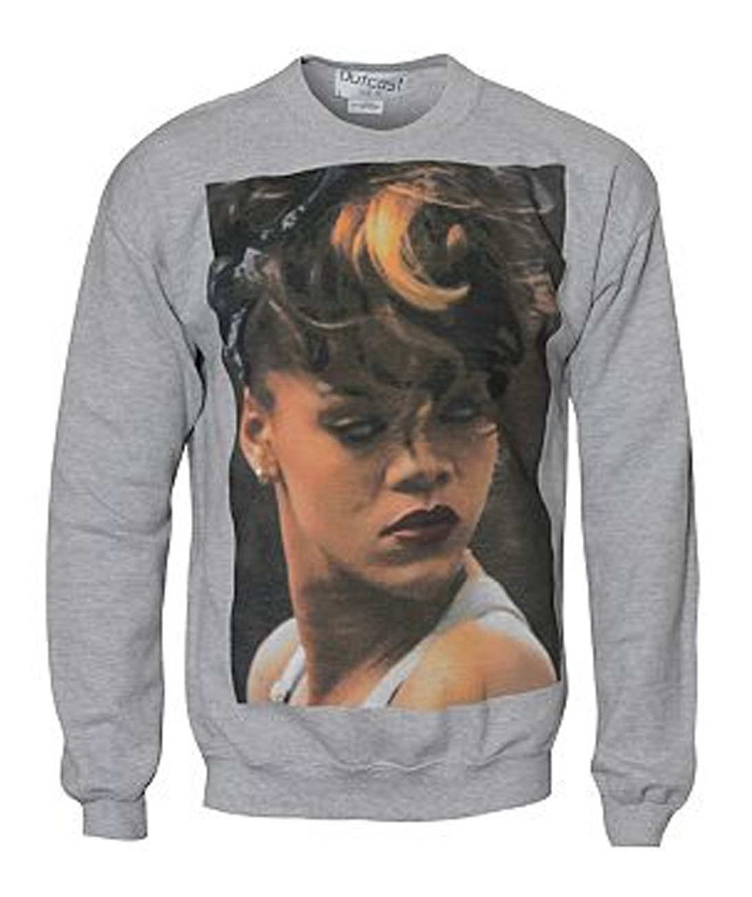 Rihanna Outcast Celeb Icon Sweater available from Bank Fashion currently on sale for £19.00 (limited time only). Click HERE to view. International delivery welcome :)