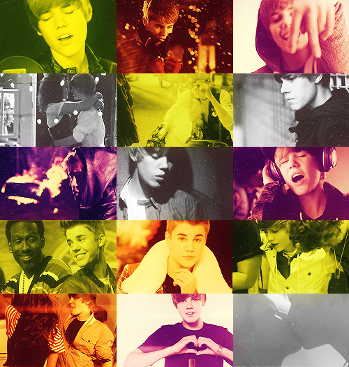 justin bieber’s music videos; throughout the years