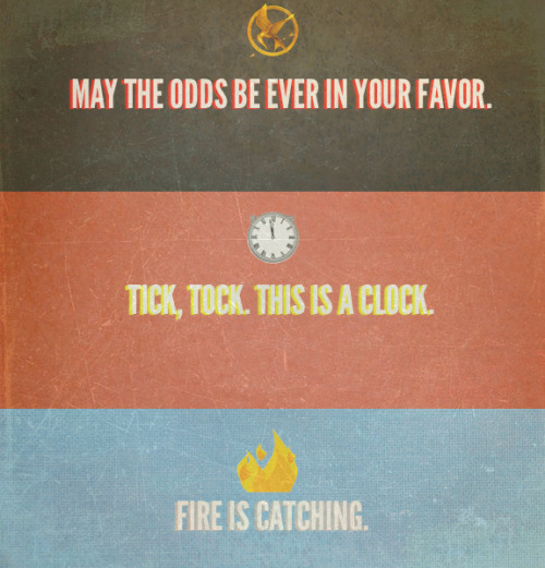 
minimalist poster →the hunger games series
