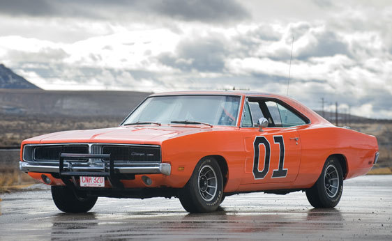 Above are two General Lee Dodge Chargers from the TV show Dukes of Hazard