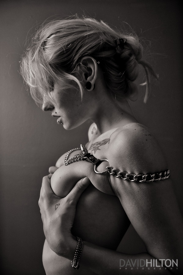 Tagged Black and White Photography Nude Kinky Bondage Chains Tattoos 
