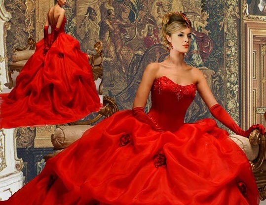 I love red wedding dresses they are so magnificent