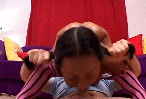 Tagged gif blowjob pigtails 