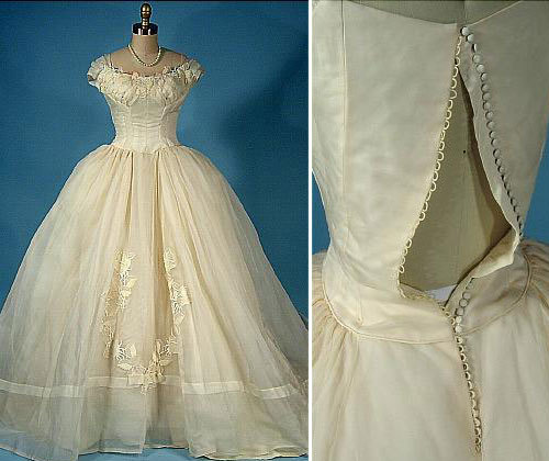 Wedding dresses in the 1800s
