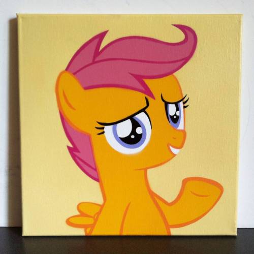 Tagged My Little Pony scootaloo stencil 