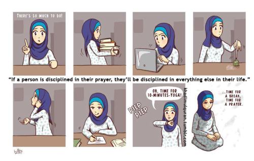 
Subhan’Allah! The key to success and productivity lies in praying 5 times a day! 
