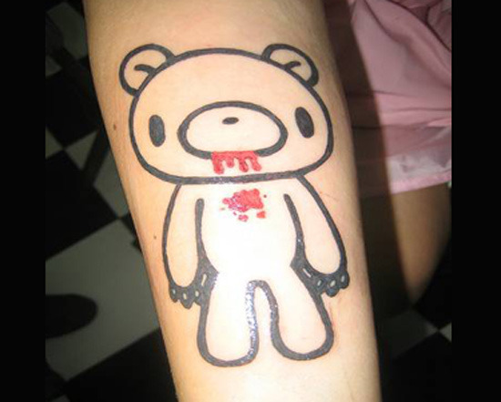  bear emo bear emo bear tattoo emo tattoo tie tattoo design ink idea 