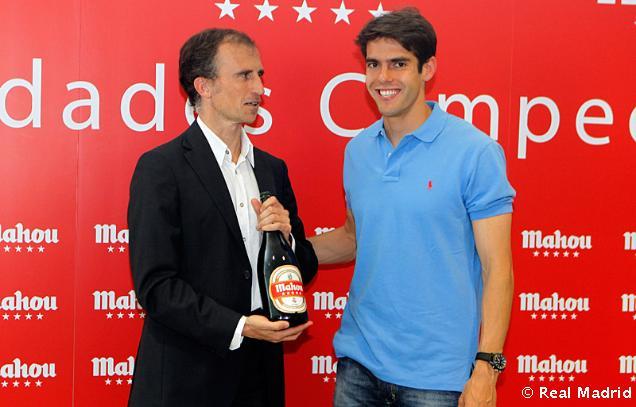 Kaká at an event of RM sponsor Mahou, presenting a festive edition of the beer in honour of the 32th Liga title, 10.05.2012.
My other tumblr: Eclectic Interests and Beautiful Sports