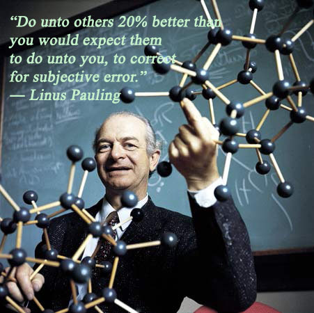 sciencepopularis:  Linus Pauling - Statistically significant social skills 