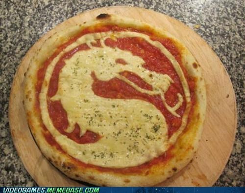  tzablog Mortal Kombat Scorpion cooking with scorpion CHOPPING pizza 