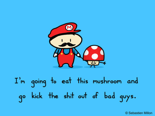Super Mario and Mushroom
Created by Sebastien Millon
Etsy || DeviantART || Tumblr