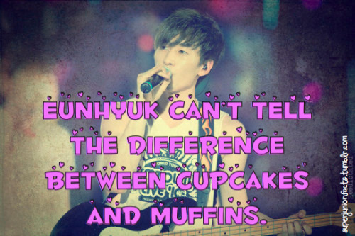 &#8220;Eunhyuk can’t tell the difference between cupcakes and muffins.&#8221;