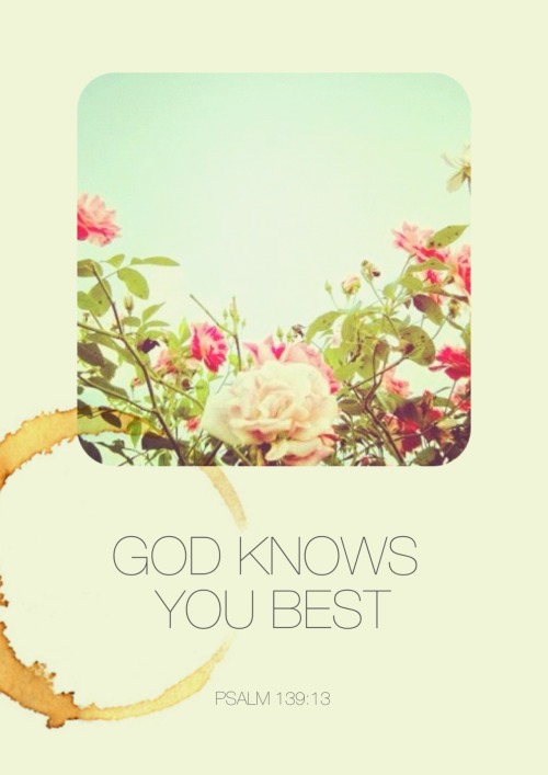 You don&#8217;t have to worry about what others think of you, God loves &amp; knows the TRUE you best! :)