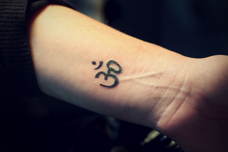 Ohm tattoo on Rebecca Mid 2012 1 week ago