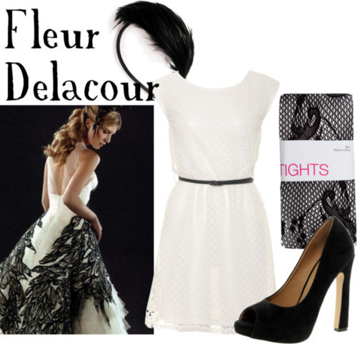 Fleur Delacour wedding Jasmine white crochet dress 28Floral stocking 