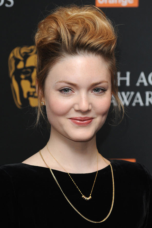 Holliday Grainger and Daniel Radcliffe attending the 2012 Bafta nominations