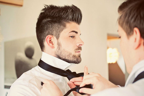 cute #men #handsome #hairstyle #quiff hair #tiebow #Gorgeous #groom