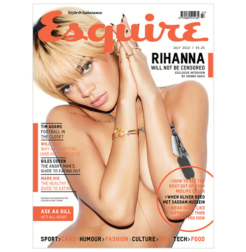fuckyeahrihanna:

Rihanna covers Esquire UK July 2012 (MQ)
